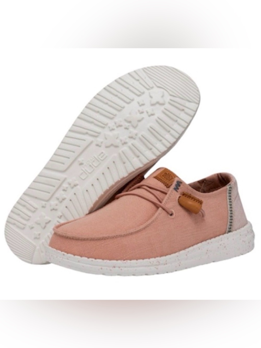 Hey Dude Wendy Washed Shoes In Rose Cloud
